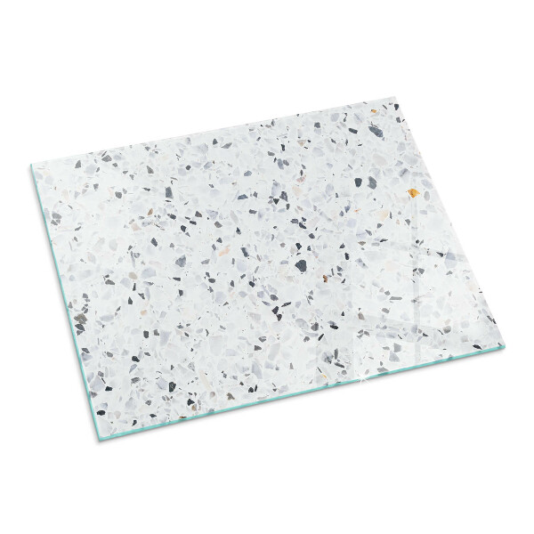 Base de vidro temperado para lareira Padrão de pedra com partículas