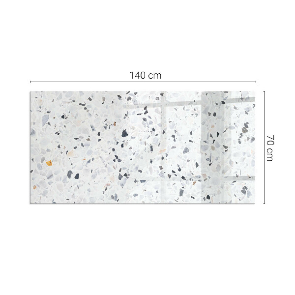 Base de vidro temperado para lareira Padrão de pedra com partículas