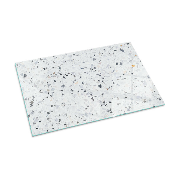 Base de vidro temperado para lareira Padrão de pedra com partículas