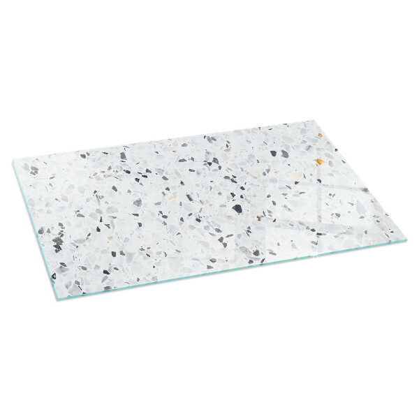 Base de vidro temperado para lareira Padrão de pedra com partículas