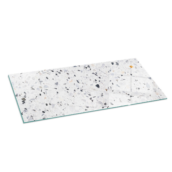 Base de vidro temperado para lareira Padrão de pedra com partículas