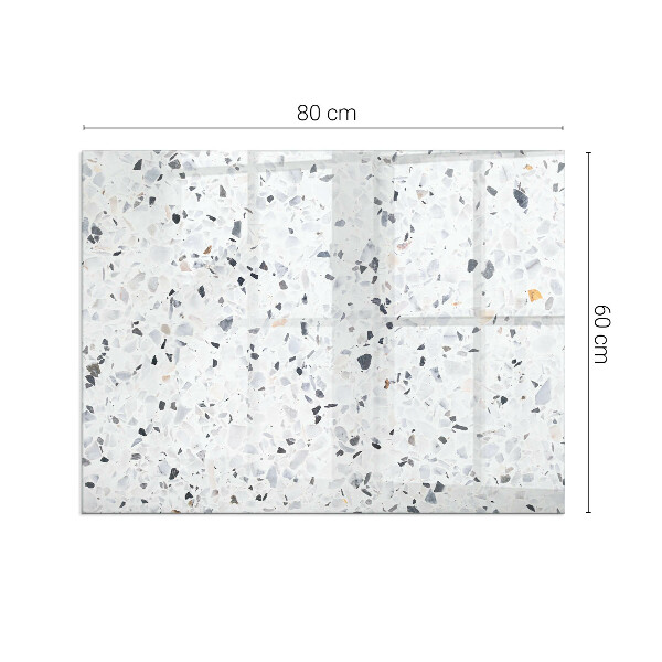 Base de vidro temperado para lareira Padrão de pedra com partículas