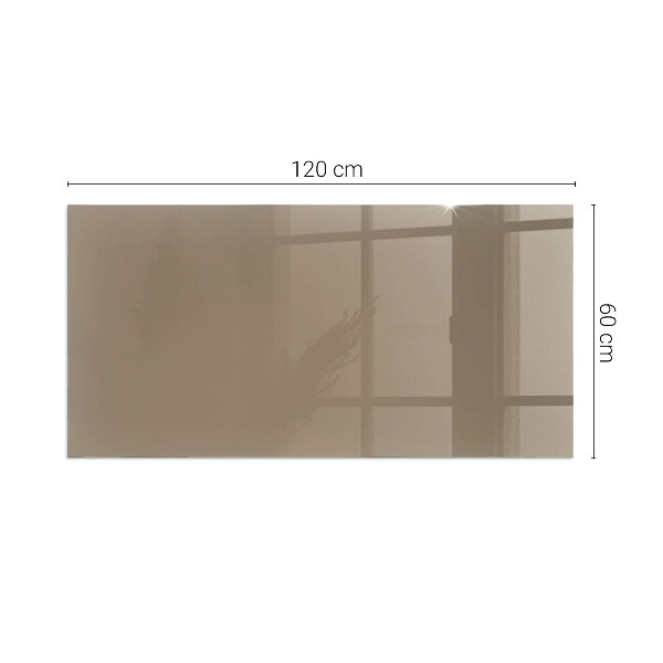 Base de vidro temperado para lareira Cor marrom