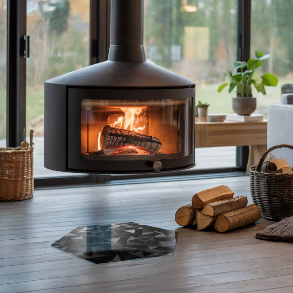 Base de vidro para proteção do piso Geometria tridimensional