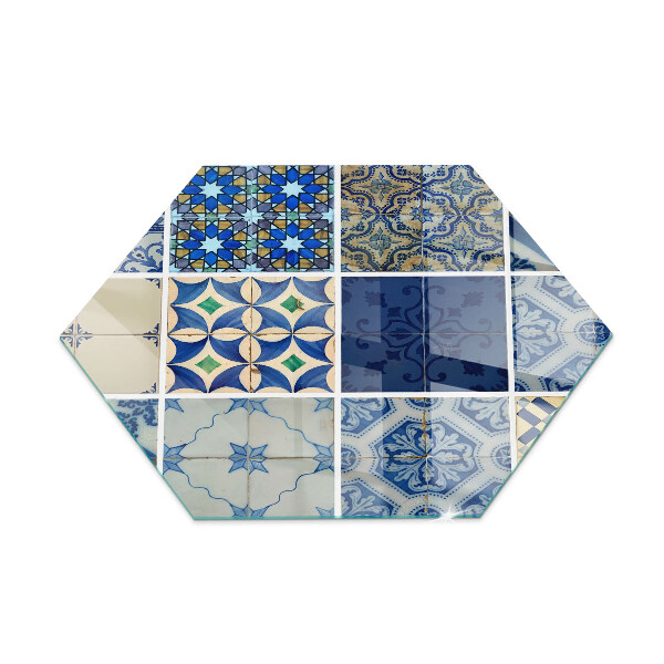 Base de vidro para proteção do piso Padrões de azulejos de cerâmica