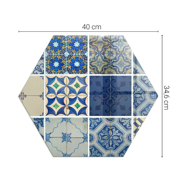 Base de vidro para proteção do piso Padrões de azulejos de cerâmica