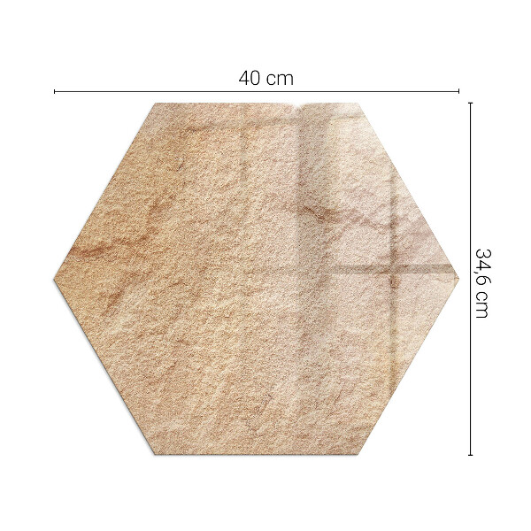 Base de vidro para proteção do piso Textura de pedra natural