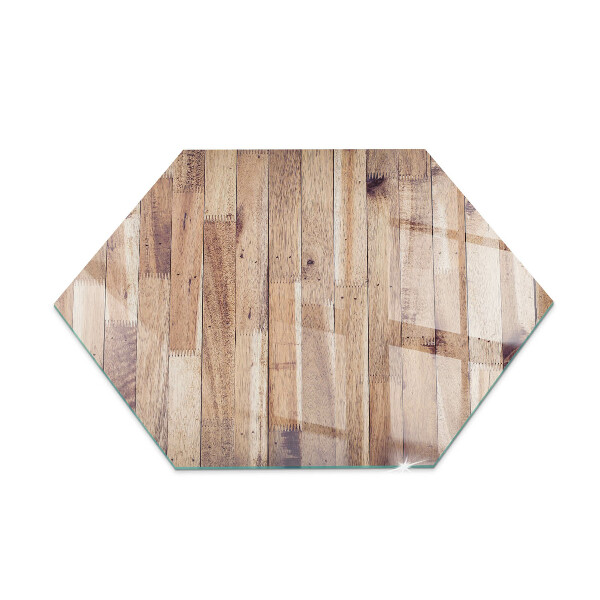 Base de vidro para proteção do piso Prancha de madeira no layout