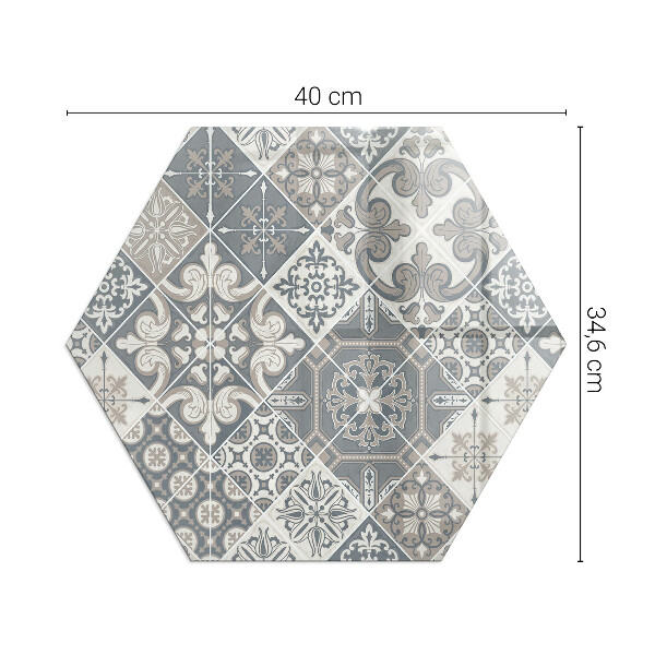 Base de vidro para proteção do piso Padrão de mosaico decorativo