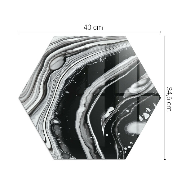 Base de vidro para proteção do piso Ondas e linhas abstratas