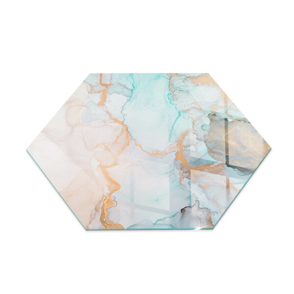 Base de vidro para proteção do piso Padrão fluido abstrato