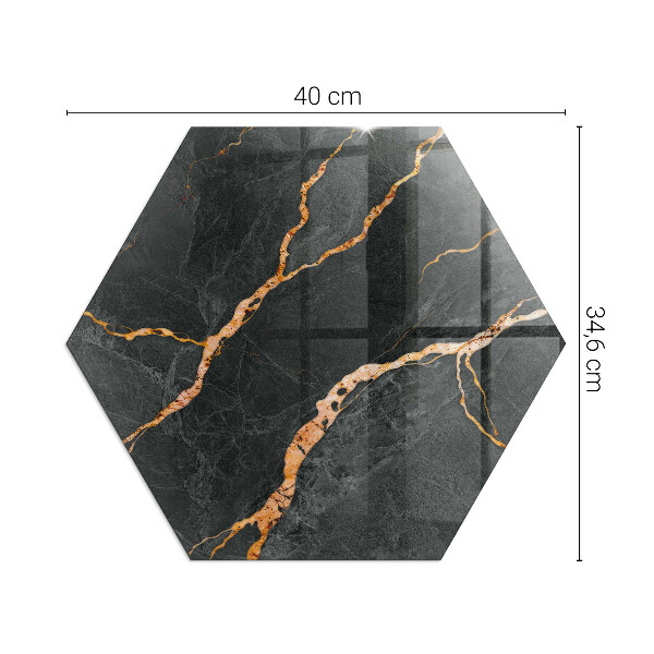 Base de vidro para proteção do piso Mármore elegante com veios