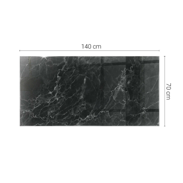 Tampo de vidro retangular com impressão Padrão em mármore veado