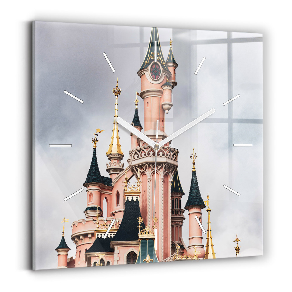 Zegar szklany 30x30 Disneyland w Paryżu 